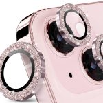 محافظ لنز اکلیلی iphone 12pro / iphone 11promax / iphone 11pro ( محافظ لنز این سه مدل موبایل با هم مشترک هستند )