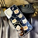 قاب موبایل فانتزی آینه ای گربه a12 - m12 (قاب های این دو مدل موبایل با هم مشترک هستند)