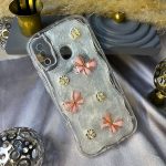 قاب موبایل گل پروانه ای شاین دار 3D برجسته a20 / a30 ( قاب های این دو مدل موبایل با هم مشترک هستند )