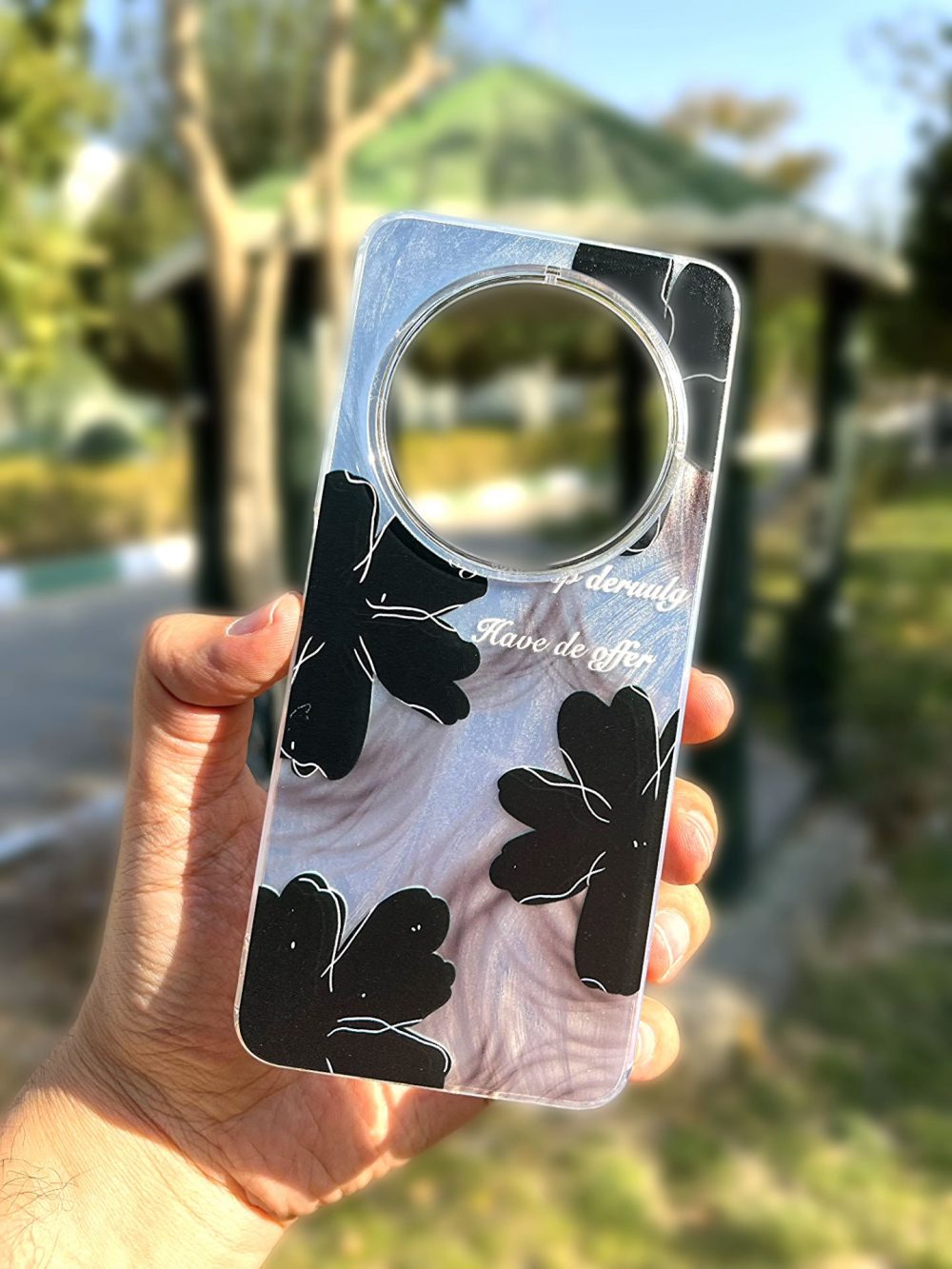قاب موبایل ماربل گل برگ redmi 14c / poco c75 ( قاب های این دو مدل موبایل باهم مشترک هستند ) - Image 1