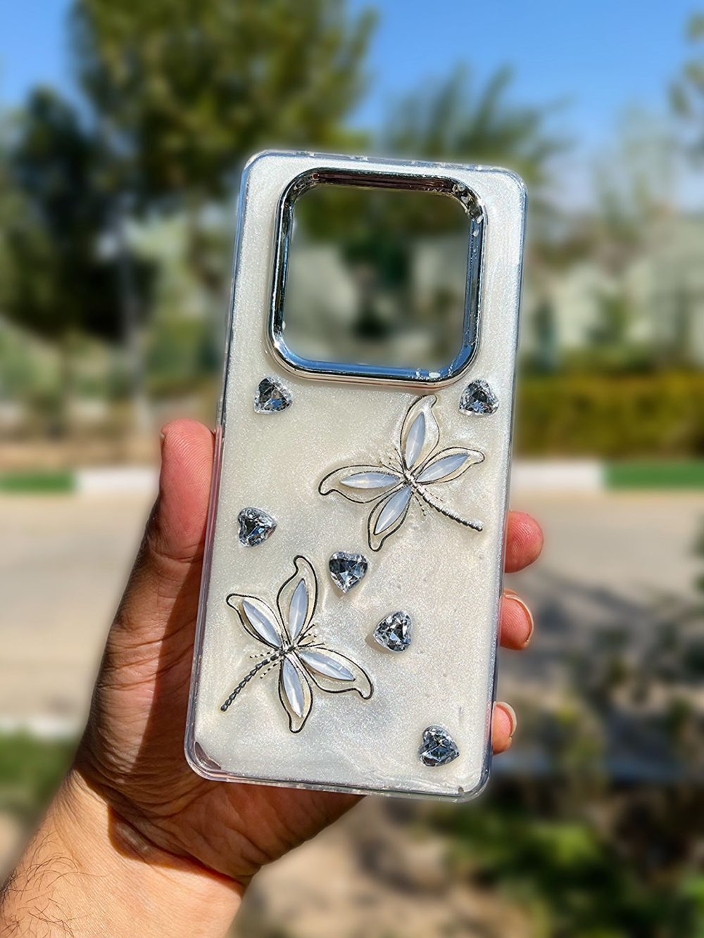 قاب موبایل فانتزی سنجاقک آناکس ( 3D برجسته ) note 14pro 4g / 5g ( قاب های این دو مدل موبایل با هم مشترک هستند ) - Image 2