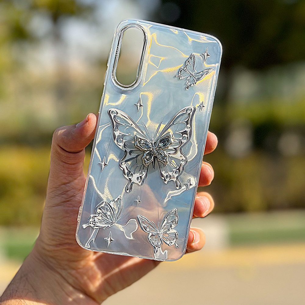 قاب موبایل هولوگرامی پروانه ای a50 / a50s / a30s ( قاب های این سه مدل موبایل با هم مشترک هستند )