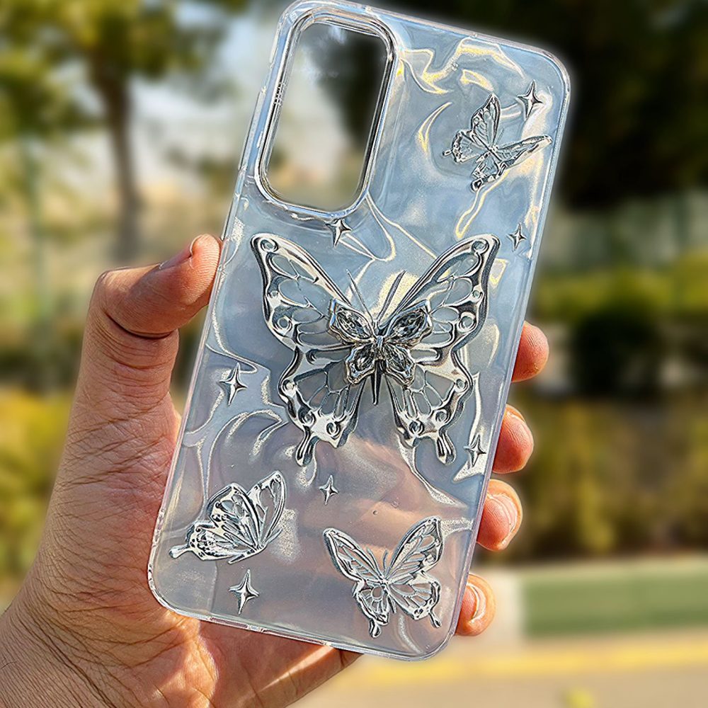 قاب موبایل هولوگرامی پروانه ای a15