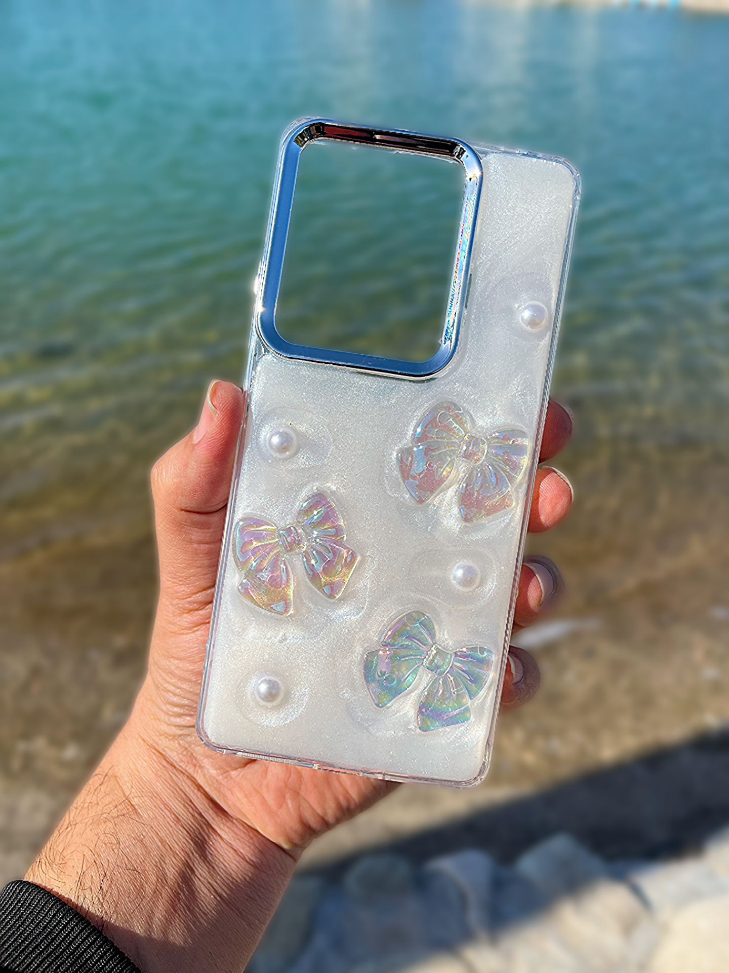 n 13 - n 13pro 4g - n12 4g - redmi 13c - rm 12 - rm 13 - (1) قاب موبایل رزین پاپیون redmi 13 - Image 1