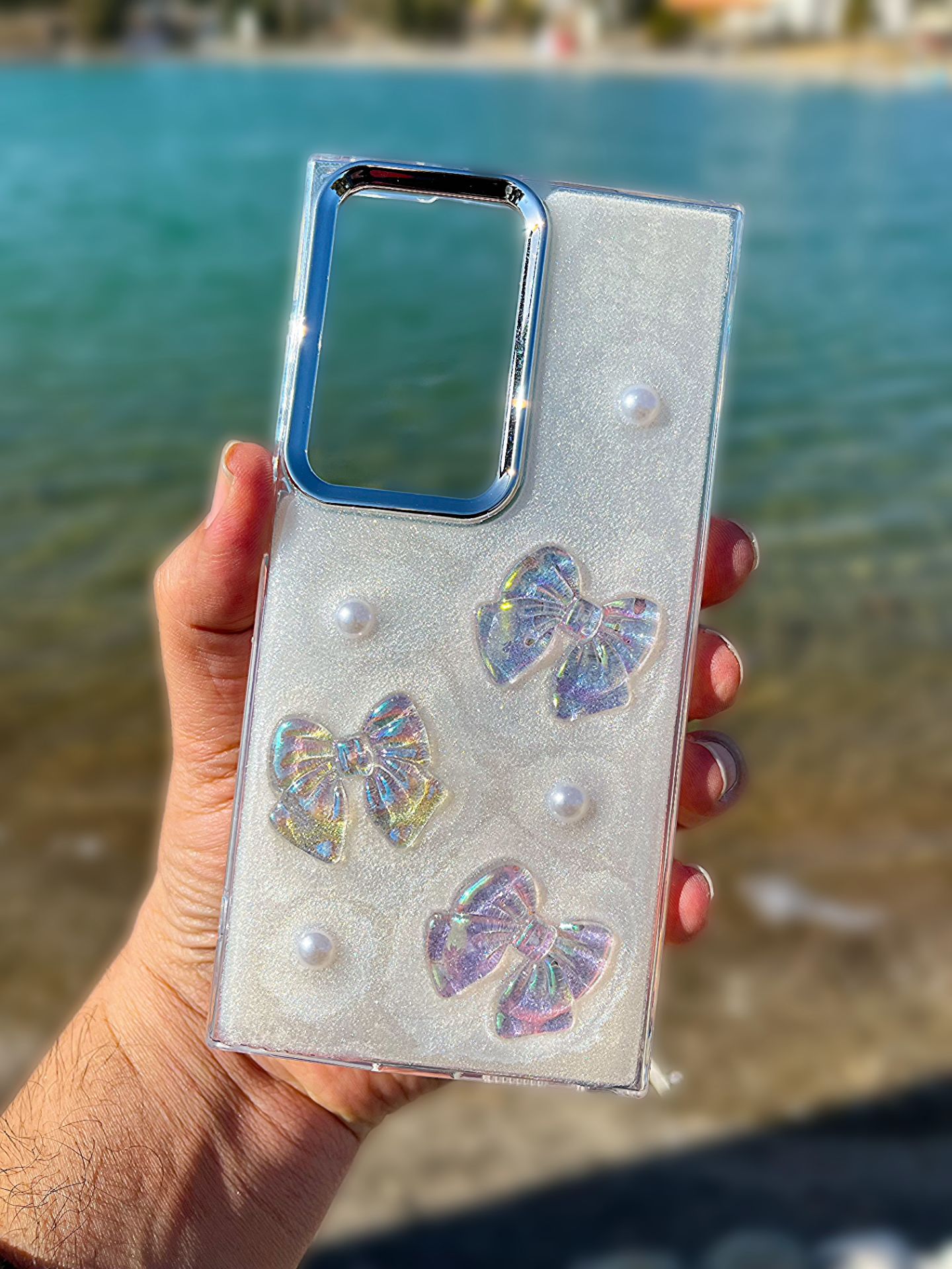 s24 ultra (2) قاب موبایل رزین پاپیون s24ultra - Image 1