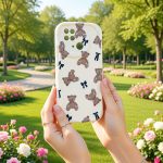 قاب موبایل عروسکی پاپیون بیر poco c40 / redmi 10c ( قاب های این دو مدل موبایل با هم مشترک هستند )