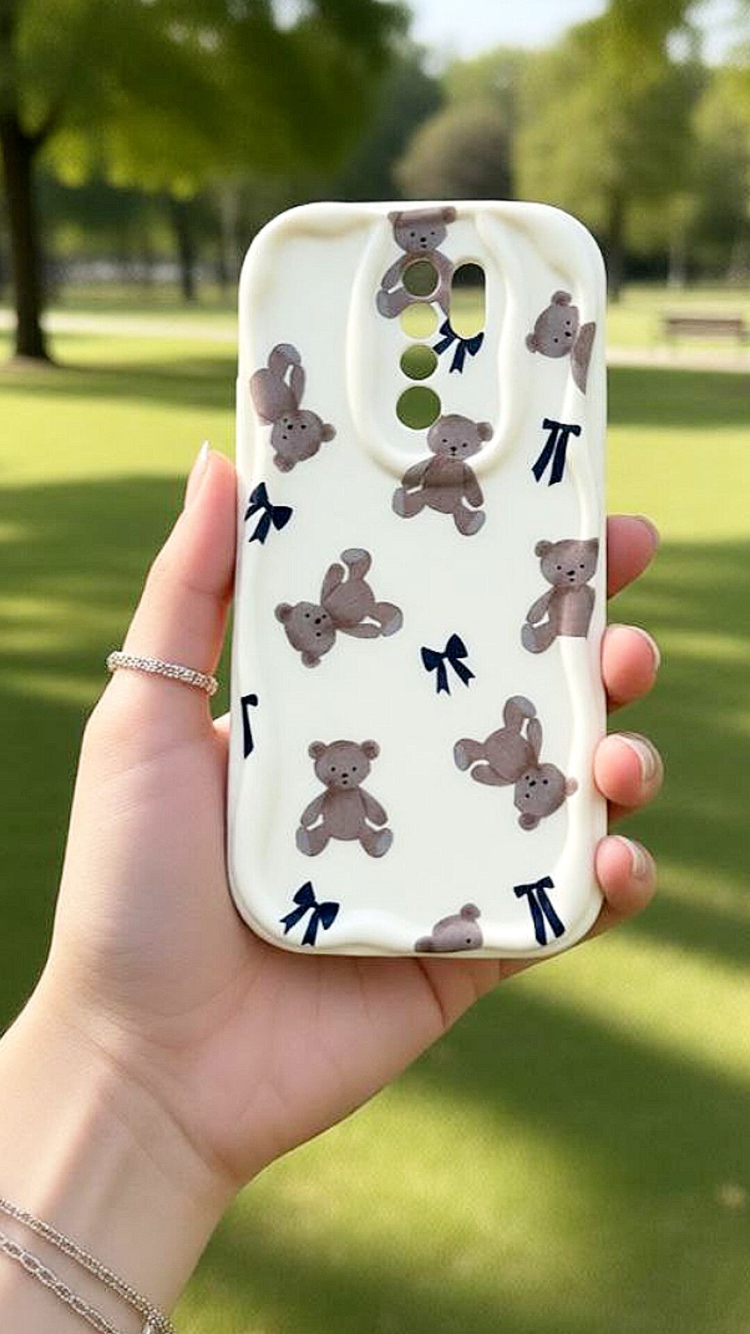 redmi 9 (2) قاب موبایل عروسکی پاپیون بیر redmi 9 - Image 1