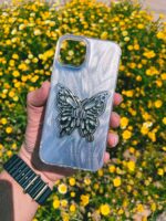 قاب موبایل پروانه ای بالدار برجسته iphone 13 / iphone 14  ( قاب های این دو مدل موبایل با هم مشترک هستند )